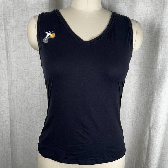 Nike Tops - Nike Dri-Fit Womens Tank Top Medium Sleeveless Black Bicycle Print Workout Logo